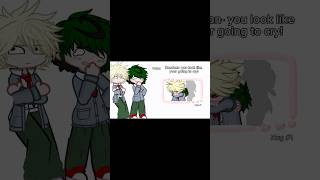 Bakudeku React to AI Hug  more bakudekugachalife gacha mha react reaction bakudeku dekubaku [upl. by Eglantine]