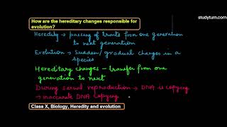 How are hereditary changes responsible for evolution [upl. by De70]