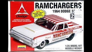 640 KIT REVIEW Lindbergs RAMCHARGERS 64 Dodge 330 SS [upl. by Salim]