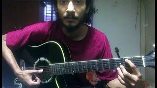 Artcell  Amar Pothchola Guitar Intro Tutorial Part 1 [upl. by Nanni]