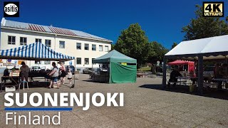 Finland Small City Walks Summer Walking Tour in Suonenjoki City Center [upl. by Pacheco]