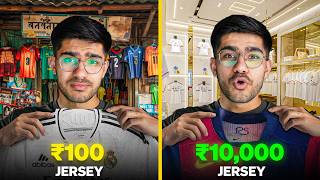 Rs 100 vs Rs 10000 FOOTBALL JERSEY [upl. by Yobybab]