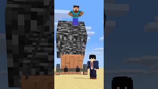 HELP Herobrine To Power Up With Bigger And Bigger Bedrock friendship shorts trending anime [upl. by Adamik]