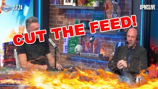 ESPN SHOCKS everyone They CUT AWAY from Dana White as he SLAMS the Media on The Pat McAfee Show [upl. by Nyleuqaj]