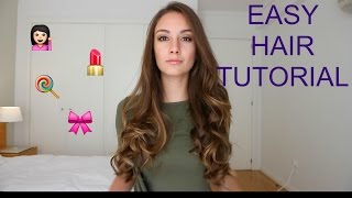 LOOSE CURLS USING HAIR STRAIGHTENER  TUTORIAL [upl. by Yelha]