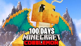 I Spent 100 DAYS in DRAGON TYPE ONLY Minecraft Pokémon Against My Rival Duos Cobblemon [upl. by Ravahs]