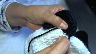 How to crochet a panda beanie  video 2 [upl. by Giglio]