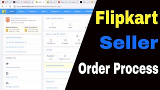 How to Process Orders on Flipkart Seller dashboard Step By Step Guide hindi [upl. by Eriha]