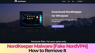 NordKeeper Fake NordVPN  How to Uninstall it Removal Guide [upl. by Yand]