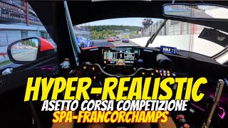 HYPERREALISTIC SIM RACING  SpaFrancorchamps Madness Simucube 2 Ultimate [upl. by Ettessil]