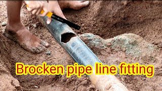 How to repair damaged water pipe  pipe repairing [upl. by Molton]