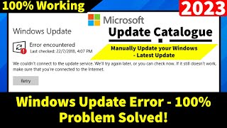 Microsoft Update Catalog  Install Windows Update Manually  Fix Windows Update Error [upl. by Animrac243]