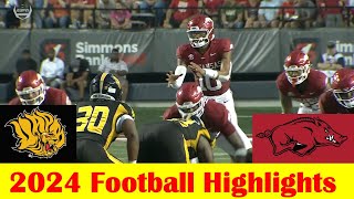 Arkansas Pine Bluff vs Arkansas Football Game Highlights 8 29 2024 [upl. by Readus998]