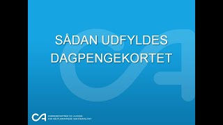 Sådan udfyldes dagpengekortet [upl. by Palmore16]