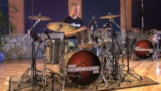 Two Handed 16th Note Beats  Drum Lessons [upl. by Attelrac828]