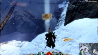 GW2 Snowslide Ravine Vista Dredgehaunt Cliffs Ultra Graphics [upl. by Dnomaj]