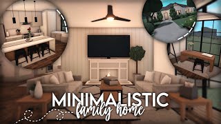 Bloxburg  Minimalistic Family Home  100k  Speedbuild [upl. by Nnylecyoj]