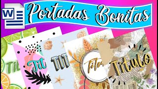 COMO HACER PORTADAS BONITAS Y FACILES PARA CUADERNOS🌸 6 DISEÑOS LINDOS✨💖 EN 5 MINUTOS✅ [upl. by Ayadahs]