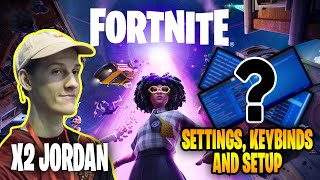 x2Twins Jordan Fortnite Settings keybinds New Sensitivity and Setup 2021 [upl. by Hecker]