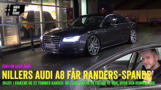 Nillers Audi A8 får 22” Rohana spande og bliver skudt i knæene  på tur til Kjøvenhavnstrup HoC Raw [upl. by Durante907]