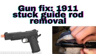 Airsoft FixArmy Armament R28 1911 stuck guide rod removal [upl. by Jarek16]