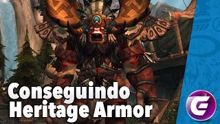 HERITAGE ARMOR TAUREN ALTA MONTANHA  World of Warcraft [upl. by Guerin764]