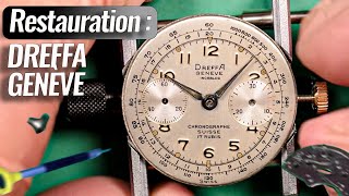 Restauration dun Chronographe Dreffa acheté sur eBay [upl. by Rosalee]