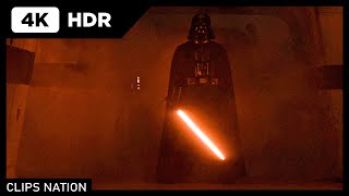 Darth Vader Hallway Scene  Star Wars Rogue One  4K HDR [upl. by Ferwerda]