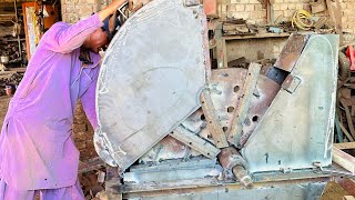 Amazing process of making shaft and manufacturing silage machine router fan in local factory [upl. by Akayas]