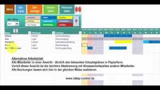 Urlaubsplan Fehlzeitenplan Abwesenheitsplan mit Excel Kalender auch für Projektplanung [upl. by Ailgna82]