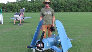 Joe Nall 2024 Corsair with Moki Radial Engine [upl. by Hasina312]