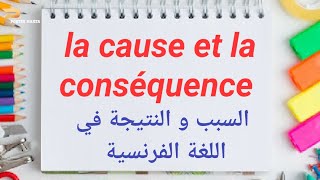 لغة فرنسية السبب و النتيجة la cause et la conséquence [upl. by Attirehs663]