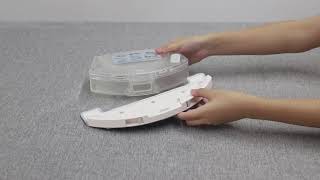 Ultenic T10 robot vacuum how to install water tank [upl. by Katti]