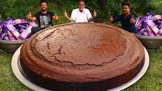 BIGGEST CHOCOLATE CAKE WITH BOURBON BISCUITS PREPARED BY OUR GRANDPA  CHOCOLATE COOKIES CAKE RECIPE [upl. by Eiduj]