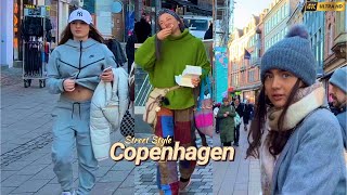 Copenhagen in winter Denmark What Are People Wearing Street Style Street Fashion [upl. by Drue366]