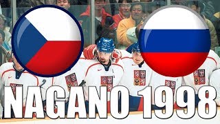 NAGANO 1998FINÁLE  ČESKORUSKO  NHL 18  CZSK [upl. by Adniles]