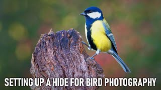 Setting up a hide for Bird Photography  Ep1 Location scouting  Buteo Photo Gear Aquila Mark II [upl. by Ylrebmic]