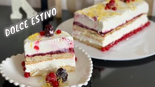 RICETTA DOLCE ESTIVO SEMIFREDDO FACILE E VELOCE senza cottura [upl. by Christoffer]