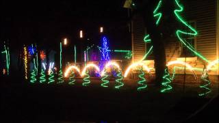 Awesome Christmas lights to music 2011wmv [upl. by Tattan]