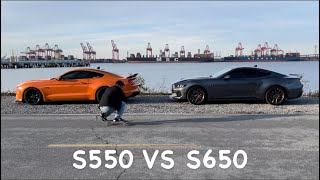 2024 Mustang GT S650 vs 2021 mustang GT s550 “comparison” [upl. by Gill781]