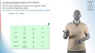 De wetenschappelijke notatie bij kleine getallen havovwo 2  WiskundeAcademie [upl. by Frohne]