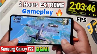 Samsung Galaxy F22 Pubg BGMI Test Gaming review  FPS Graphic settings  Samsung F22 Battery test [upl. by Noe986]