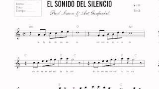 LECCION 103  PARTITURA SONIDO DEL SILENCIO  CURSO DE PIANO EN DVD  NIVEL BASICO 2 [upl. by Mackie]