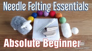 Needle Felting For Beginners Tutorial  Let Me Guide You Into The Wonderful World Of Felting [upl. by Nnaeiram]