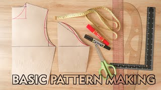 How To Make A Basic Bodice Pattern For Beginners [upl. by Yetty]