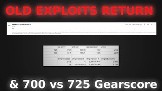 New Exploits amp 700 vs 725 Gearscore [upl. by Mallorie]