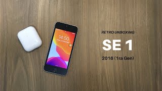 RETRO UNBOXING IPHONE SE1 2016 64GB [upl. by Sedlik]