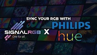 How to sync Philips Hue with SignalRGB [upl. by Chuck420]