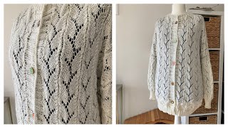 Rankenjacke stricken  Teil 2 rankenjacke [upl. by Enneibaf]