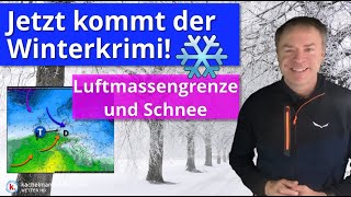 Der Winterkrimi  Luftmassengrenze amp Schnee [upl. by Krum955]